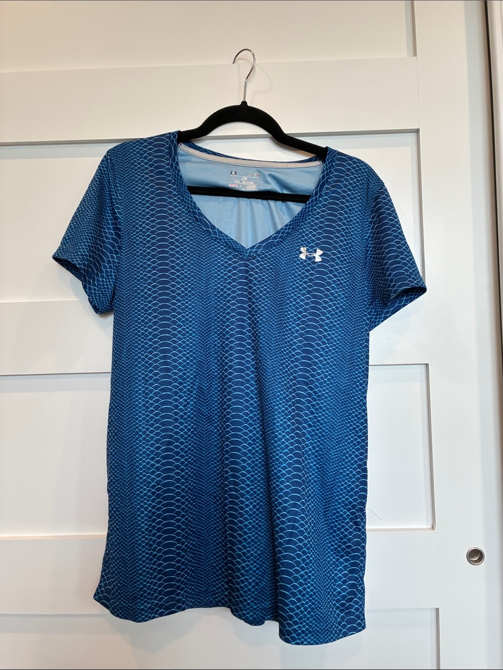 Under Armour Blue Short-Sleeve V-Neck Performance Tee